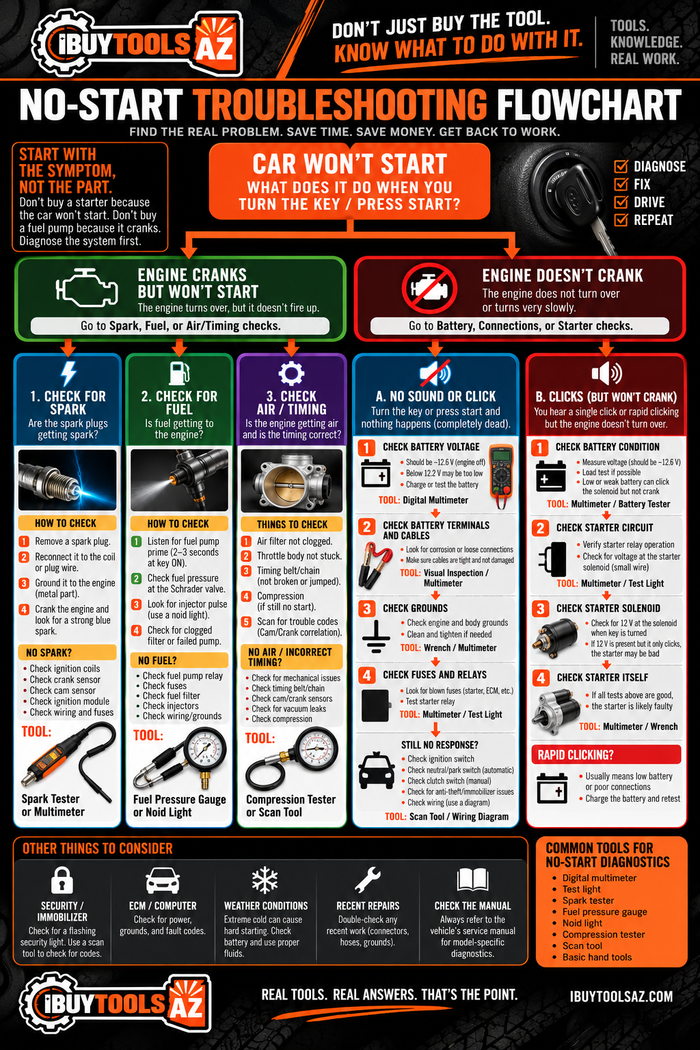 No-Start Troubleshooting Flowchart